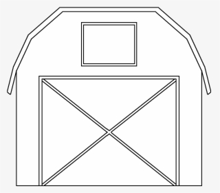 Barn Outline Cliparts Png - Barn Door Clipart Black And White, Transparent Png, Transparent PNG