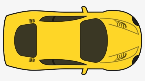 Yellow Racing Car Clip Arts - Race Car Top Down, HD Png Download, Transparent PNG