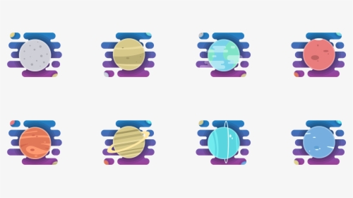 Artboard 1 4x - Solar System Planet Icons, HD Png Download, Transparent PNG