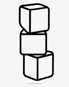 Ice Cubes Coloring Page - Ice Cube Coloring Page, HD Png Download, Transparent PNG