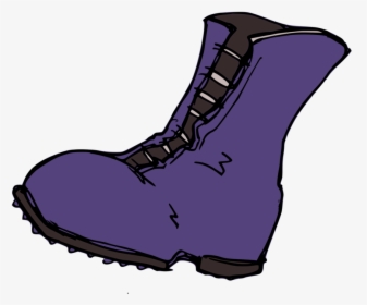 Purple,boot,walking Shoe - Boot Clipart Transparent Background, HD Png Download, Transparent PNG