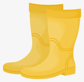 Yellow Wellington Boot - Bottes De Pluie Png, Transparent Png, Transparent PNG