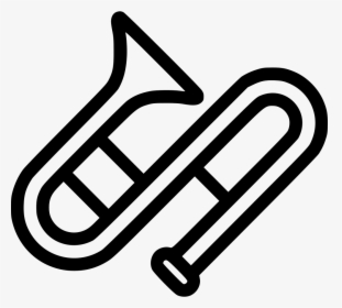 Trombone - Trombone Icon Png, Transparent Png, Transparent PNG