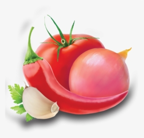 Garlic Clipart Fresh - Chili And Tomato Png, Transparent Png, Transparent PNG
