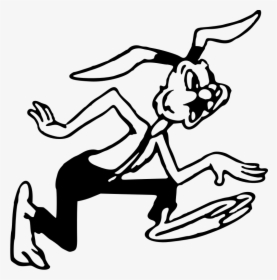 Rabbit Running - Anthropomorphism Clip Art, HD Png Download, Transparent PNG