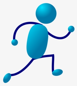 Animated People Running - Stick Man Running, HD Png Download, Transparent PNG
