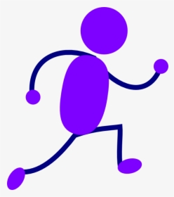 Two People Running Clipart - Clip Art Running Man, HD Png Download, Transparent PNG