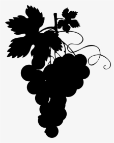 Transparent Pineapple Silhouette Png - Grapes Clipart Transparent, Png Download, Transparent PNG