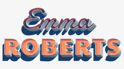 Emma Roberts 3d Letter Png Name - Graphic Design, Transparent Png, Transparent PNG