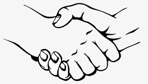 Clip Art Drawing Of Handshake - Clipart Handshake, HD Png Download, Transparent PNG