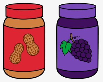 Peanut Butter And Jelly Transparent - Peanut Butter And Jelly Jars Clipart, HD Png Download, Transparent PNG