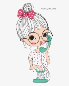 Drawing Desings Girly - Clipart Pretty Dolls, HD Png Download, Transparent PNG