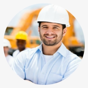 Large Happy Construction Worker1 - Construction Employee, HD Png Download, Transparent PNG