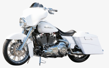 White Harley Davidson Motorcycle, HD Png Download, Transparent PNG