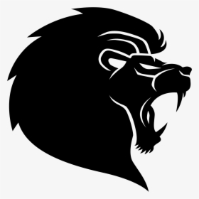 Lion Simba Silhouette - Roaring Lion Head Silhouette, HD Png Download, Transparent PNG