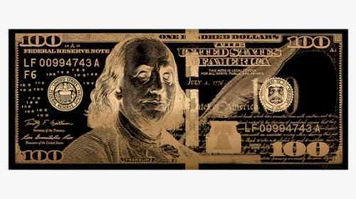 Us 100 Dollar Gold Hd Png Download Transparent Png Image Pngitem