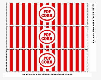 Popcorn Bucket Sleeves - Family Movie Night Printable, HD Png Download, Transparent PNG