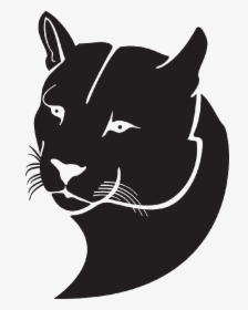 Puma Vector Silueta - Black Animal Logo Png, Transparent Png, Transparent PNG