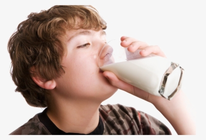 Drinking Milk Png Pic - Drink A Glass Of Milk, Transparent Png, Transparent PNG