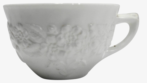 Orange Blossom White Milk Glass Cup Indiana Glass - Coffee Cup, HD Png Download, Transparent PNG