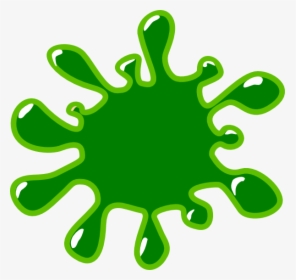 Green Paint Splat Clipart, HD Png Download, Transparent PNG