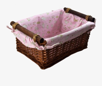 Baby Girl Wicker Basket - Wicker, HD Png Download, Transparent PNG