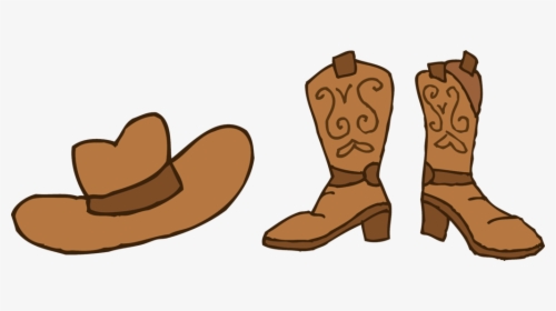 Kisspng Cowboy Boot Shoe Clip Art Boots Png Vector - Cowboy Hat And Boots Cartoon, Transparent Png, Transparent PNG