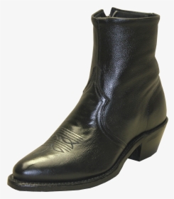 Sage By Abilene Boots Black 7 Inch Men S Side-zipper - Abilene Short Zip Up Boot, HD Png Download, Transparent PNG