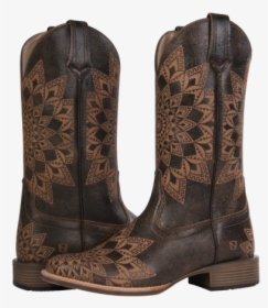 Women S All Around Square Toe Dallas Distressed Havana - Cowboy Boot, HD Png Download, Transparent PNG