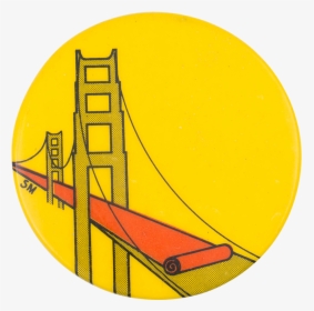 Golden Gate Bridge Art Button Museum - Circle, HD Png Download, Transparent PNG