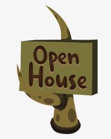 This Free Icons Png Design Of Firebog Open House Sign - Open House Clipart .png, Transparent Png, Transparent PNG