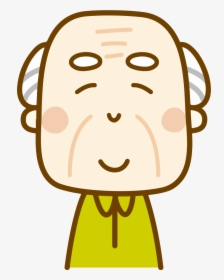 Smiling Old Man - Angry Old Man Cartoon, HD Png Download, Transparent PNG