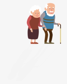 Cartoon Cute Creative Elder Png And Psd - Old People Cartoon Png, Transparent Png, Transparent PNG