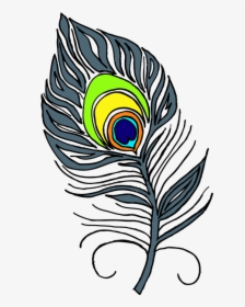 Pen, Peacock, Peacock Feathers, Feather, Bird, Colored - Peacock Feather Png Clip Art Black & White, Transparent Png, Transparent PNG
