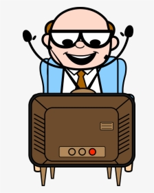 Father Working Office Cartoon, HD Png Download, Transparent PNG
