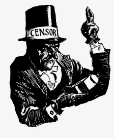 Censorship Is Like An Old Man Clip Arts - Censorship Clipart, HD Png Download, Transparent PNG