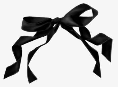 #mq #black #bow #bows #ribbon - Ribbon Tie, HD Png Download, Transparent PNG