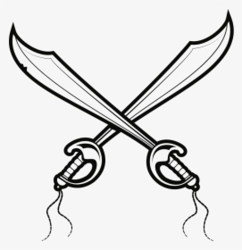 Pirate Swords - Pirate Sword Vector, HD Png Download, Transparent PNG