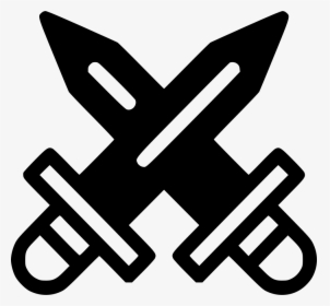 Swords Crossed - Two Swords Crossed Drawing, HD Png Download, Transparent PNG