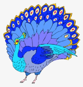 Free Peacock Clipart - Proud As A Peacock Similes, HD Png Download, Transparent PNG