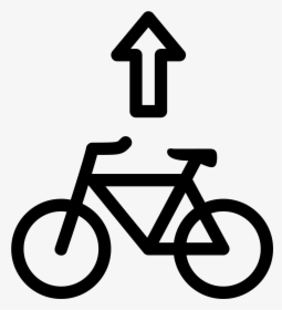 Tires Clipart Bicycle Track - Bike Path Sign, HD Png Download, Transparent PNG