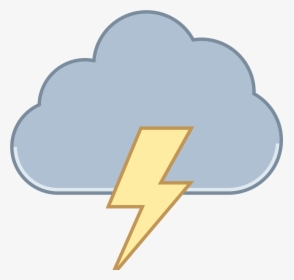 The Icon Is A Stylized Depiction Of A Storm Cloud - Orage Clipârt, HD Png Download, Transparent PNG