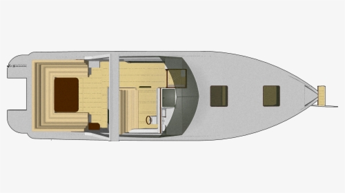 Yacht Boat Top View Cutout Free Entourage Architecture - Cut Out Boat Plan, HD Png Download, Transparent PNG