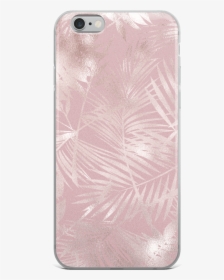 Pink & Rose Gold Tropical Flowers Iphone Case - Mobile Phone Case, HD Png Download, Transparent PNG