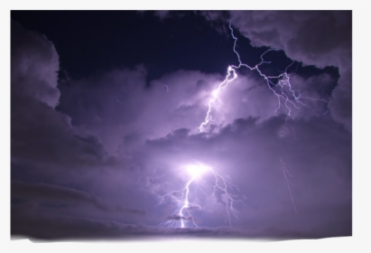 #sky #lightning #storm #clouds - Lightning, HD Png Download, Transparent PNG