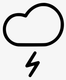 Lightning Cloud Rain Thunder Weather Storm Comments - Rain, HD Png Download, Transparent PNG