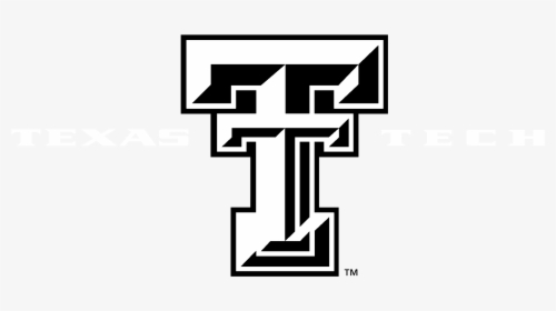 Texas Tech Red Raiders Logo Black And White - Texas Tech Black And White Logo, HD Png Download, Transparent PNG