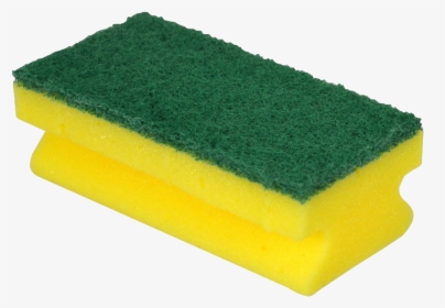 Washing Sponge Png - Yellow And Green Sponge, Transparent Png, Transparent PNG