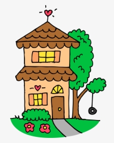 Cute House Clipart - Cute Home Clipart, HD Png Download, Transparent PNG