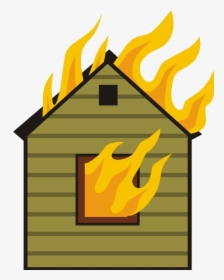 Fire House Clipart Collection Station On For Of Transparent - House On Fire Clipart, HD Png Download, Transparent PNG